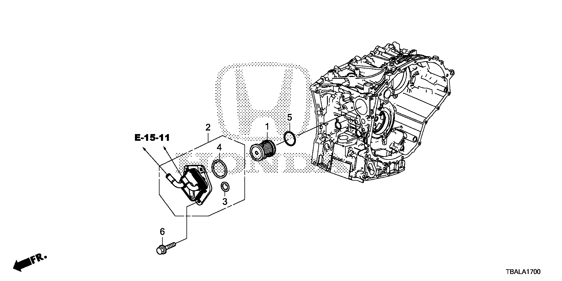 Diagram CVTF WARMER (2.0L) for your Honda