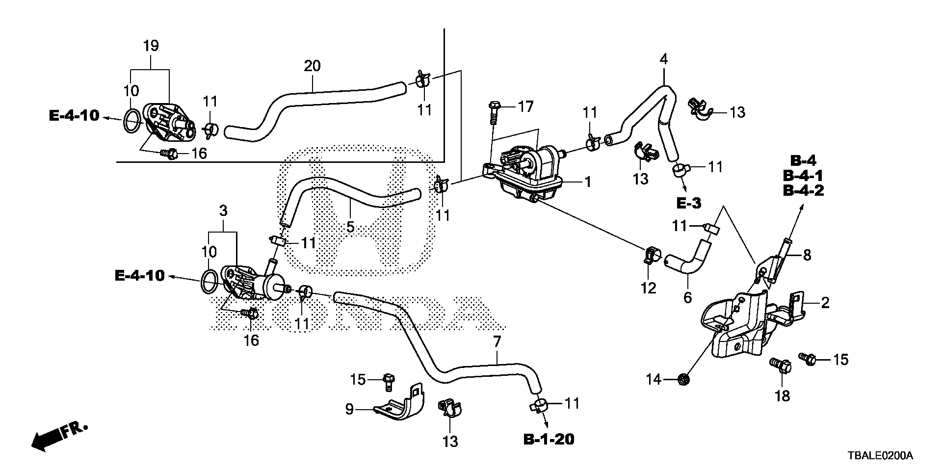 Diagram PURGE CONTROL SOLENOID (1.5L) for your 2013 Honda