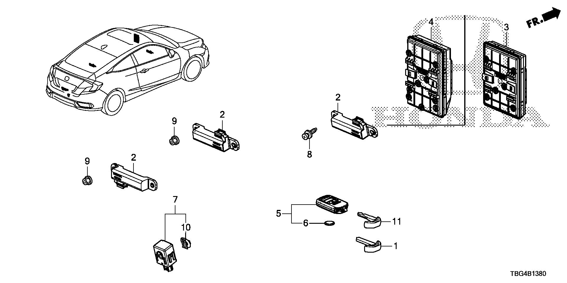 2024 Honda Civic SI NONBSI Module unit, body control (rewritable