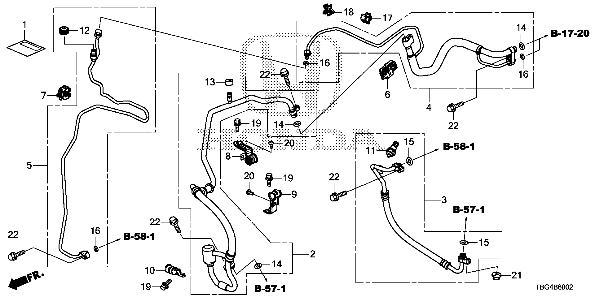 Diagram AIR CONDITIONER (HOSES/PIPES) (2.0L) for your 2023 Honda Civic   