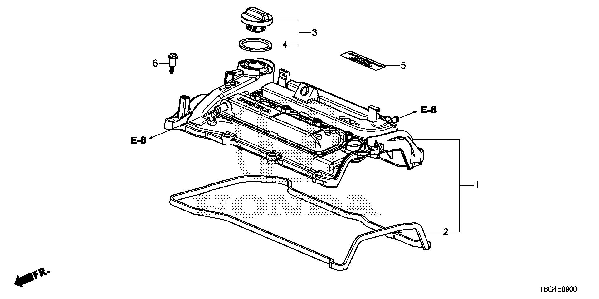 Full size assembly image of CYLINDER HEAD COVER (1.5L) (1/1)