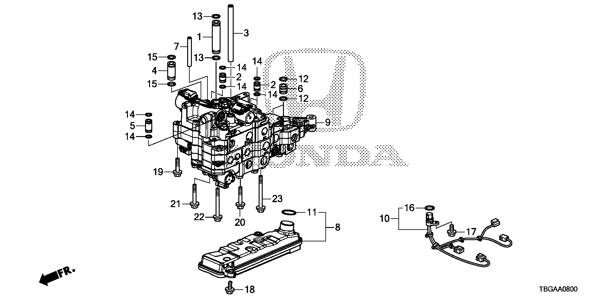 Diagram VALVE BODY (1.5L) for your Honda