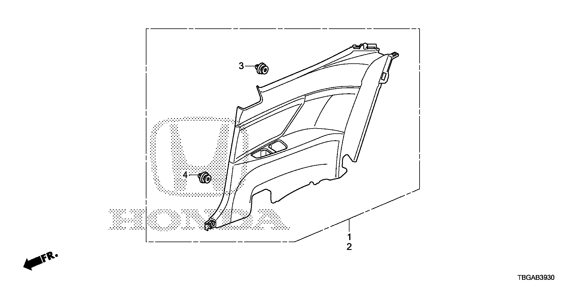 Full size assembly image of SIDE LINING (1/1)