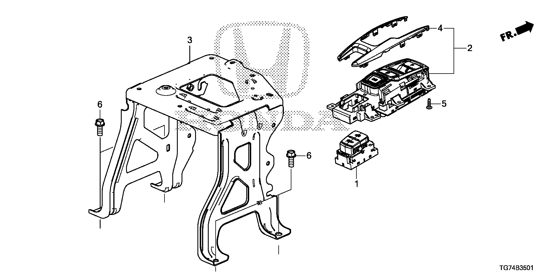 Diagram SELECT SWITCH for your 2017 Honda Pilot   