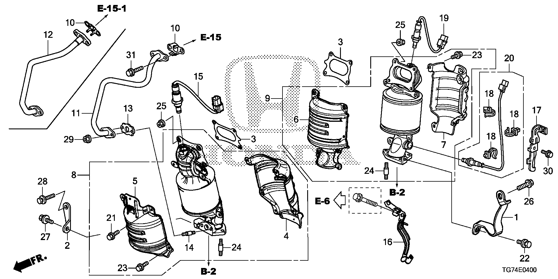 Diagram CONVERTER for your Honda