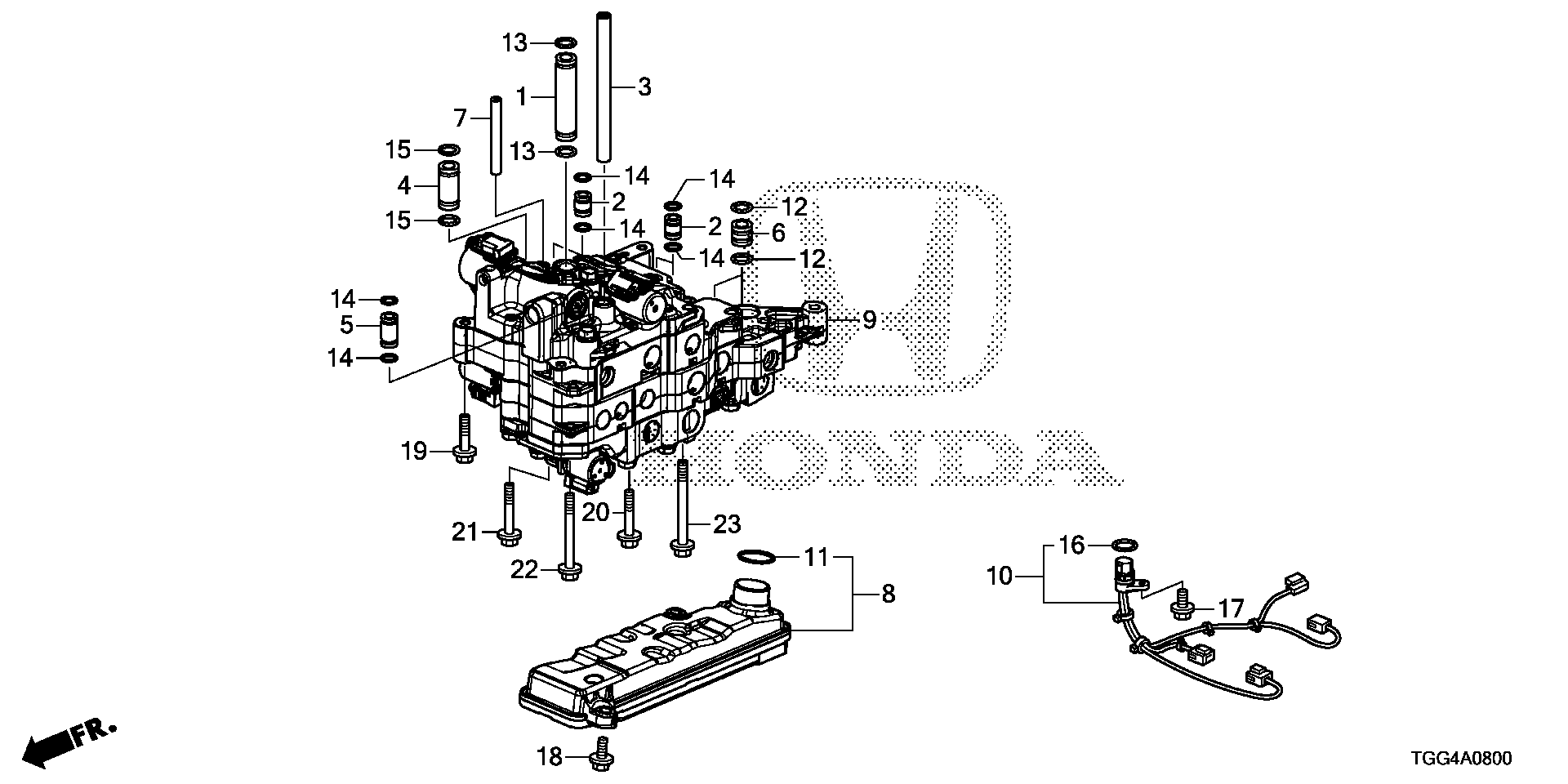 Diagram VALVE BODY for your Honda