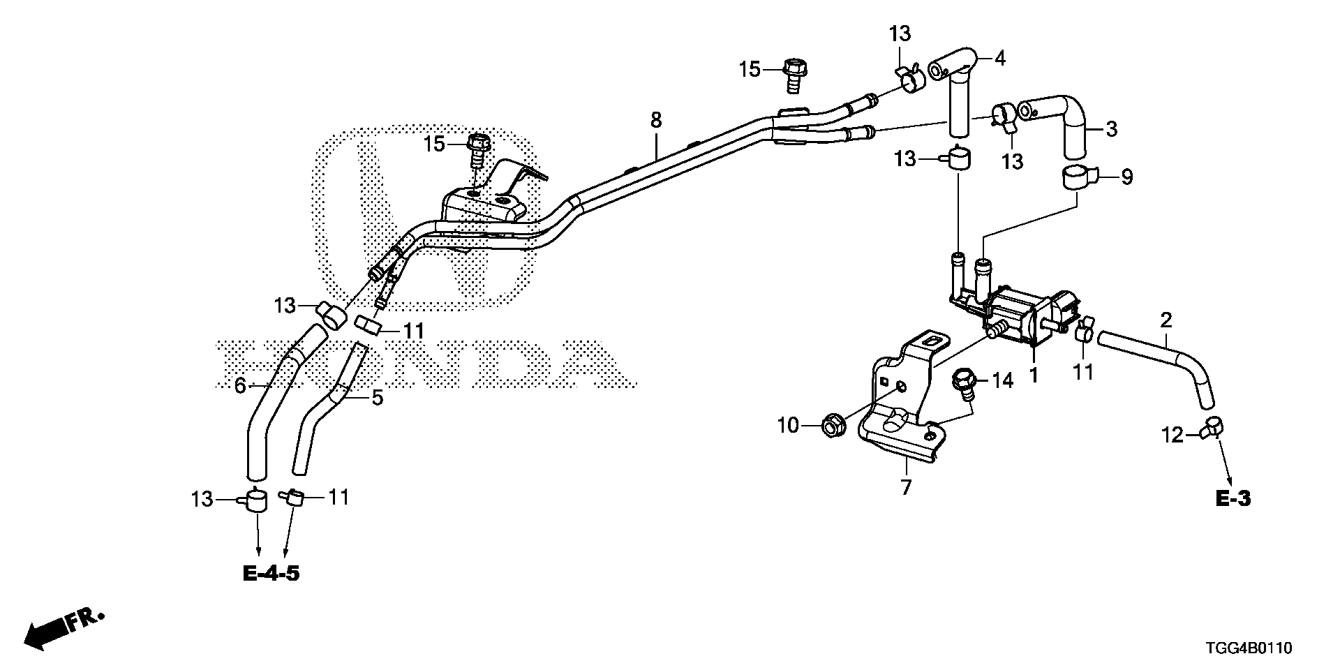 Diagram AIR BYPASS VALVE for your Honda Civic Liftback  