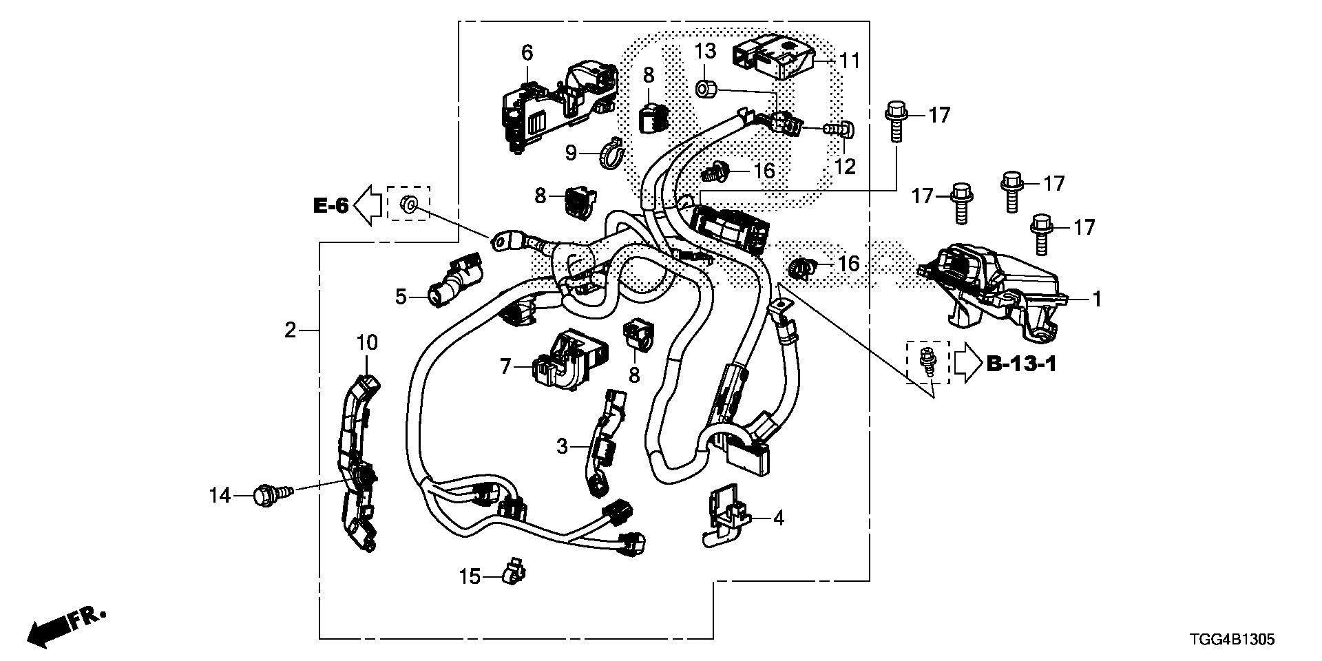 Diagram TRANSMISSION CONTROL for your 1997 Honda Accord Coupe   