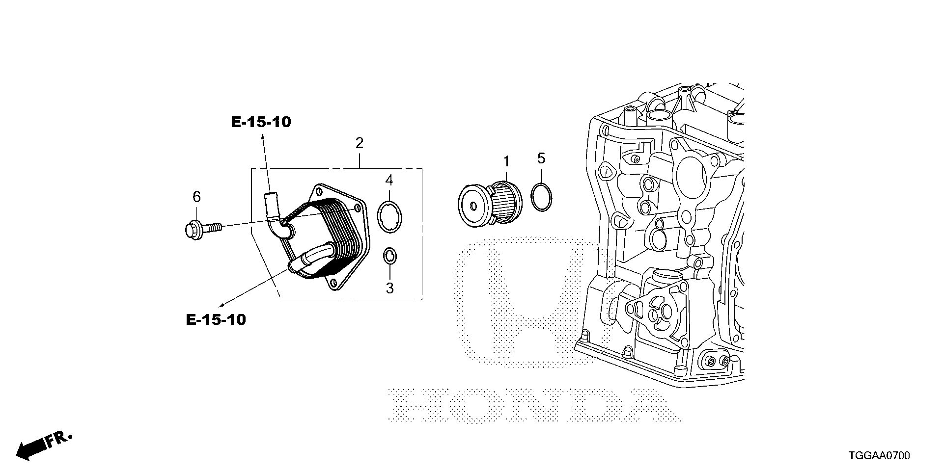 Diagram CVTF WARMER for your Honda