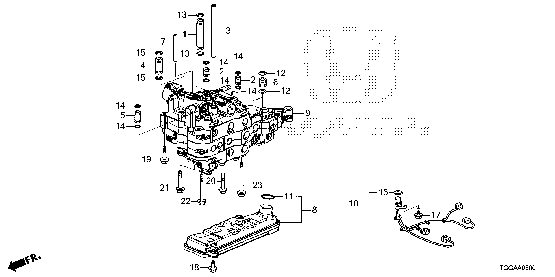 Diagram VALVE BODY for your Honda