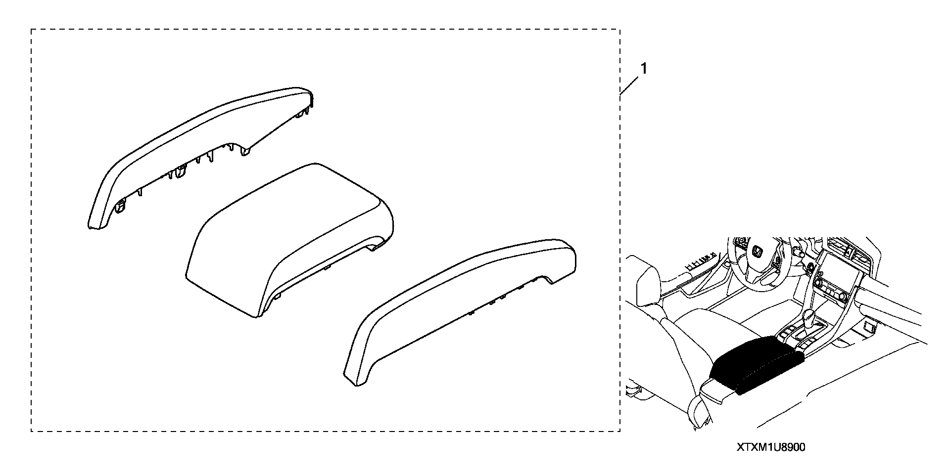 Full size assembly image of ARMREST (UPGRADE)*FOR ARMREST ILLUMINATION (1/1)