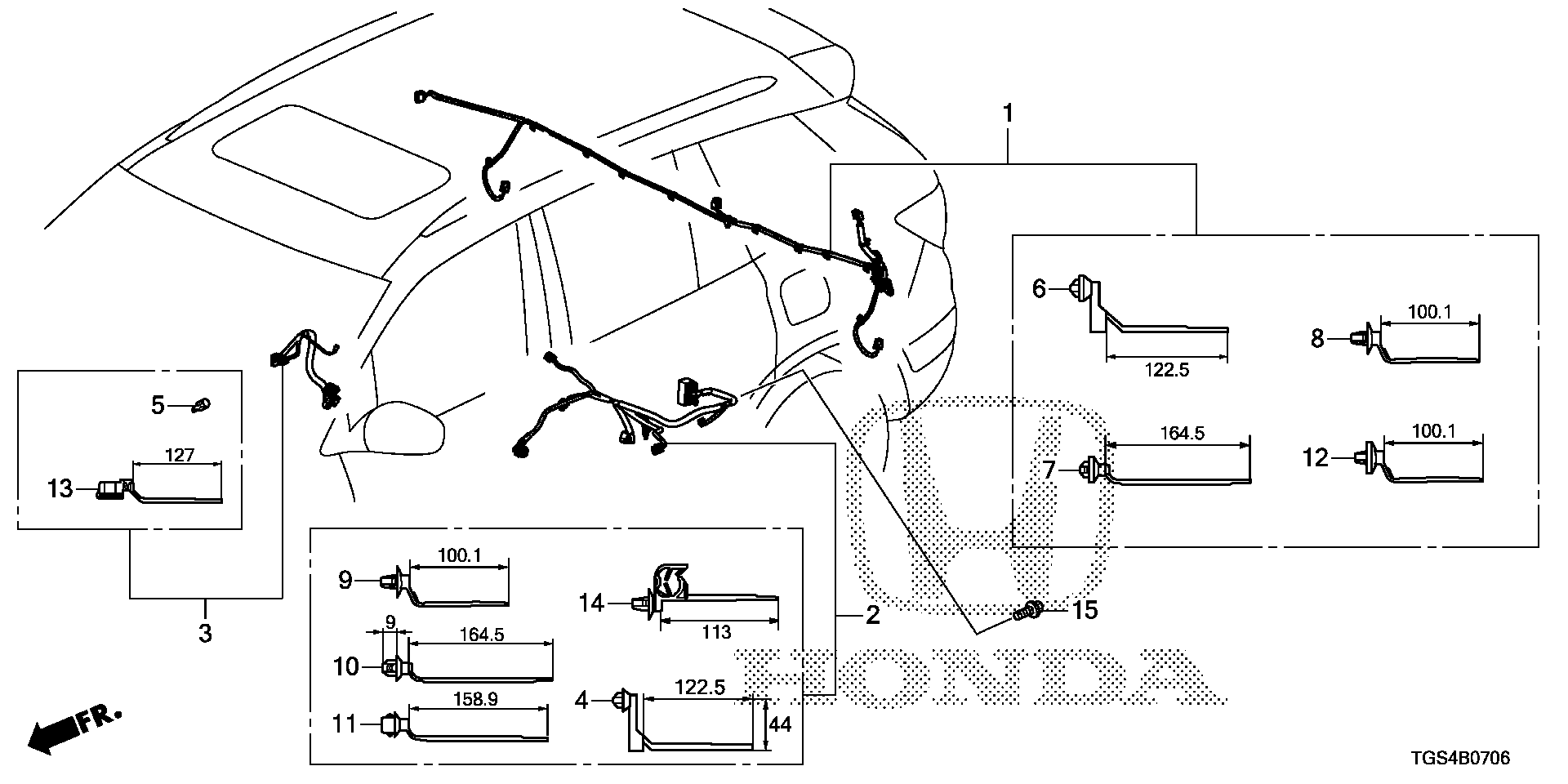 Diagram WIRE HARNESS (7) for your Honda