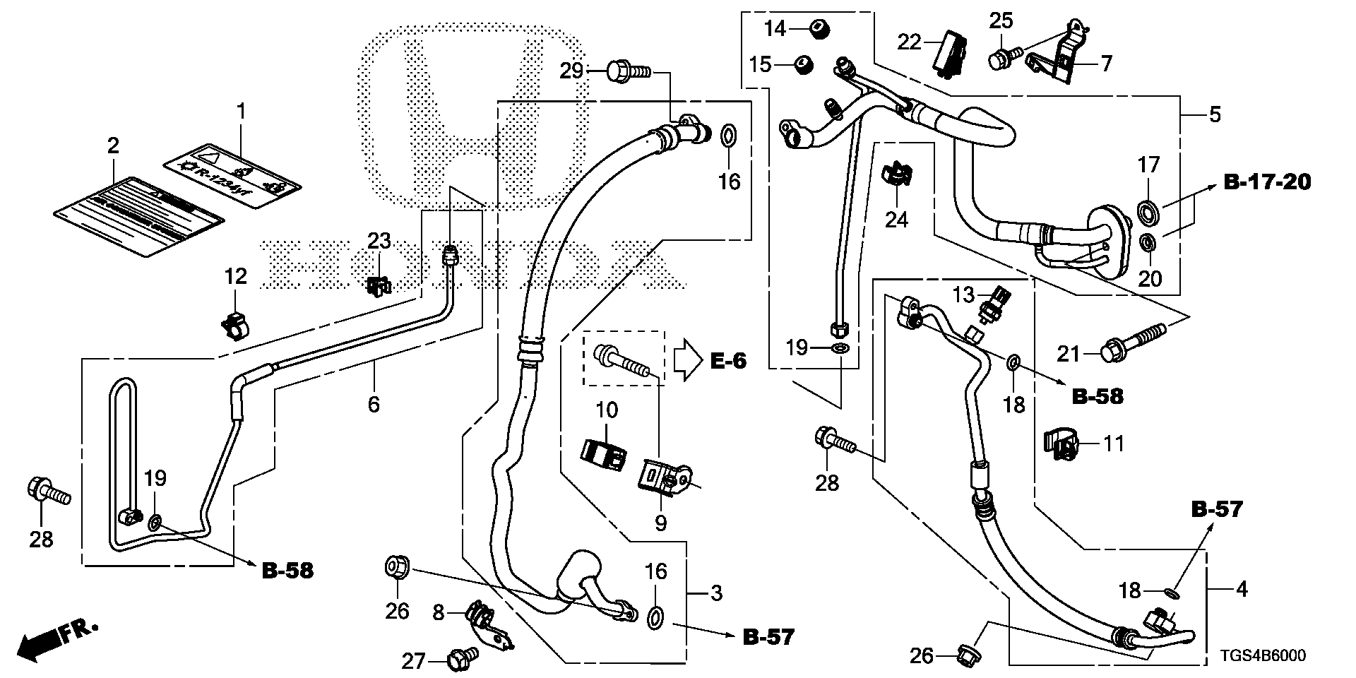 Diagram HOSES@PIPES for your 2010 Honda Accord   