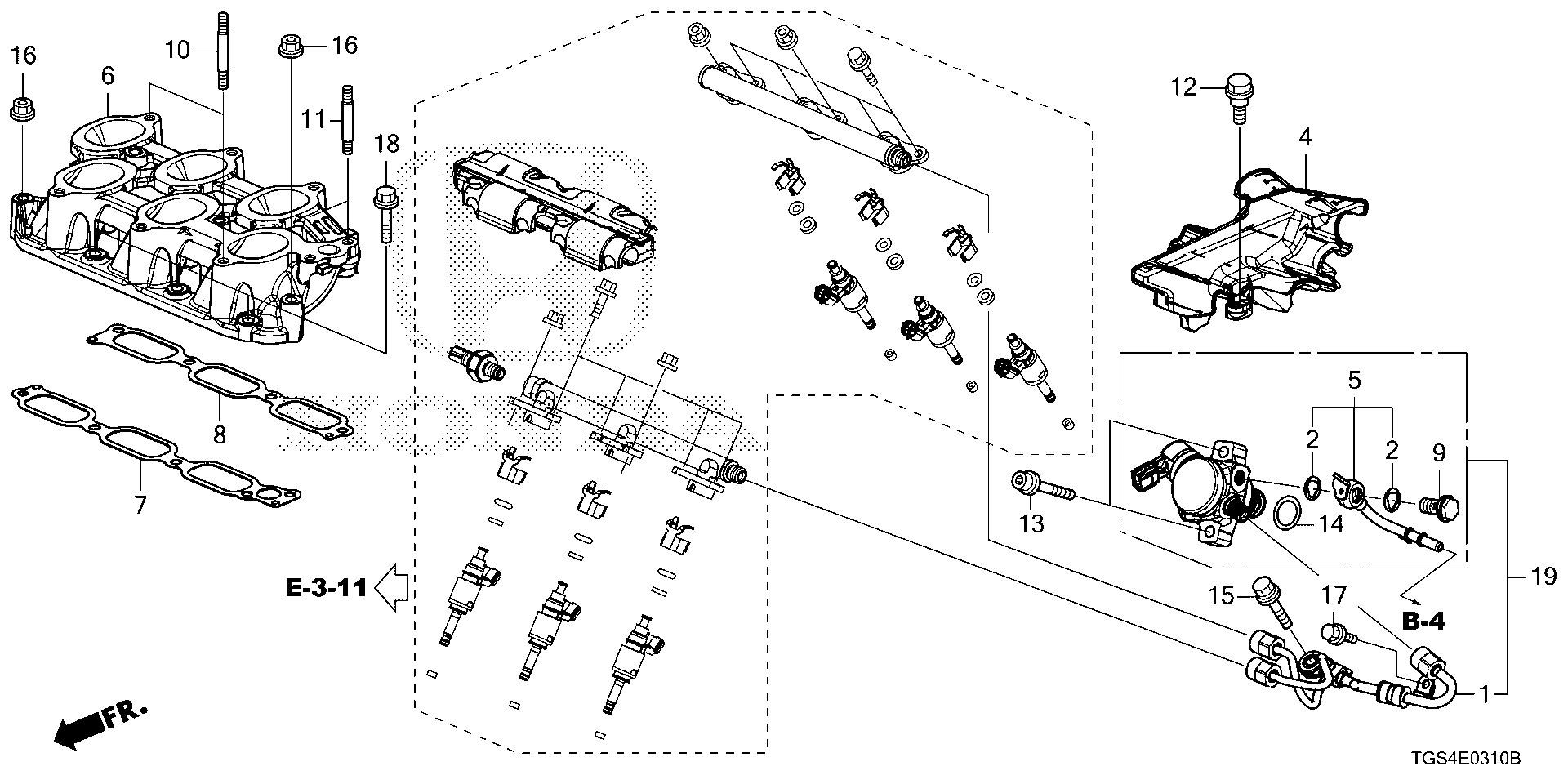 Diagram FUEL HIGH PRESSURE PUMP for your Honda