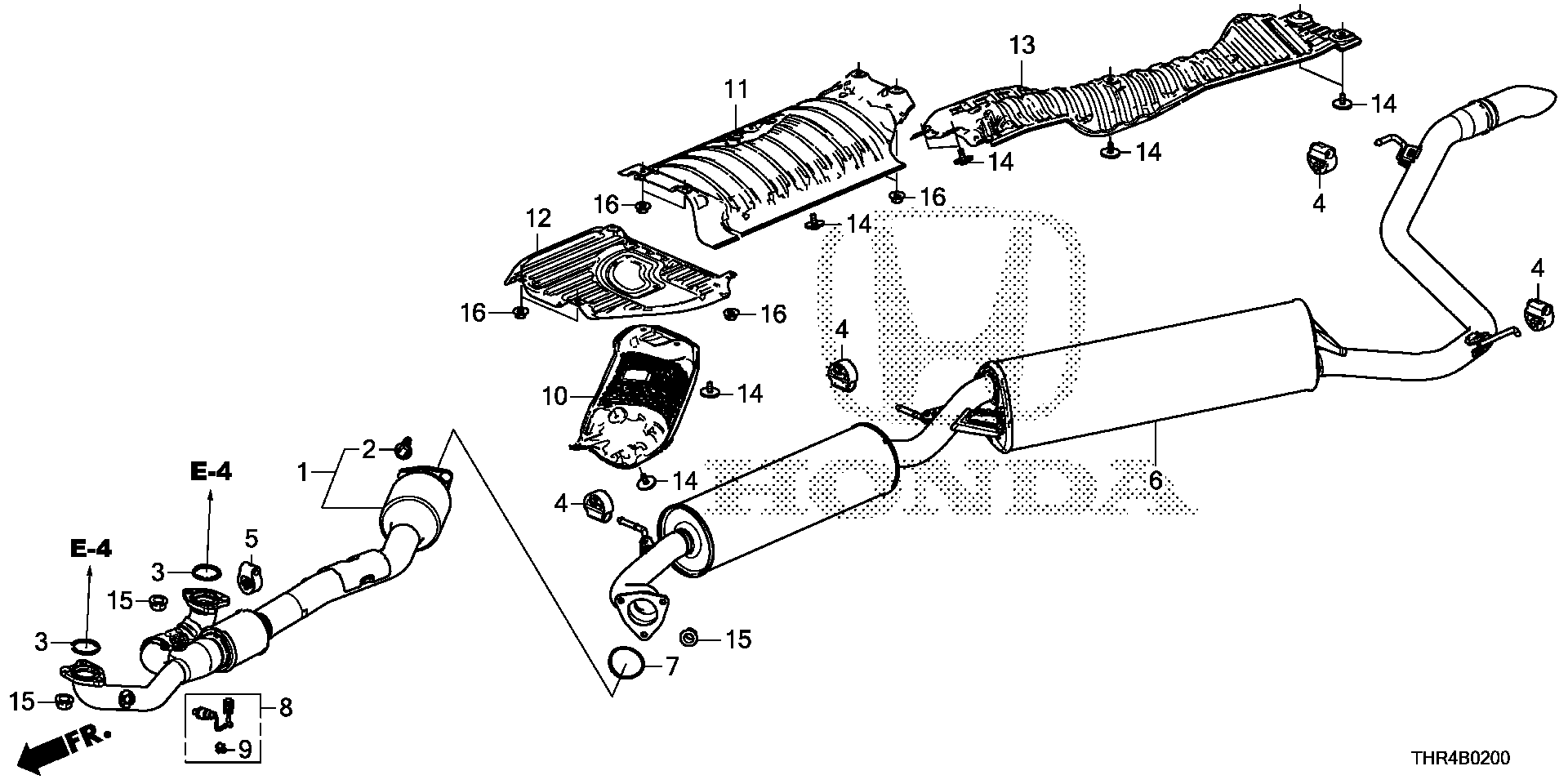 Full size assembly image of EXHAUST PIPE@MUFFLER (1/1)