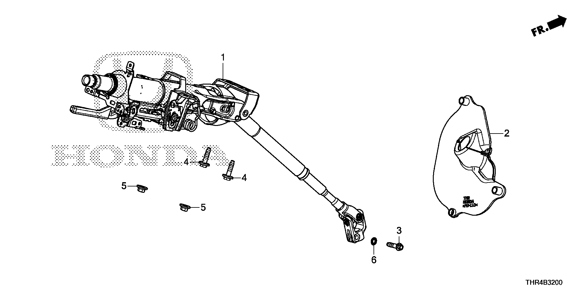 Diagram STEERING COLUMN for your 2021 Honda Odyssey 3.5L i-VTEC V6 AT TOUR 