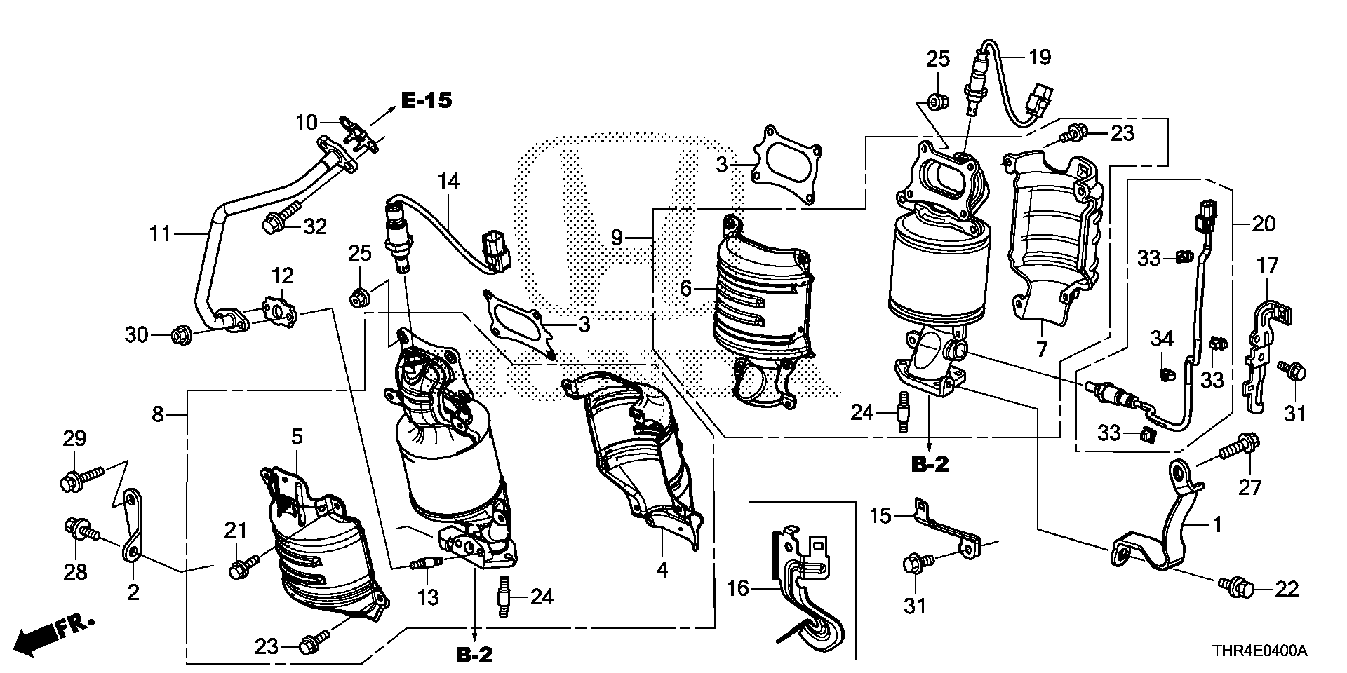 Diagram CONVERTER for your 2019 Honda Odyssey 3.5L i-VTEC V6 AT ELITE  