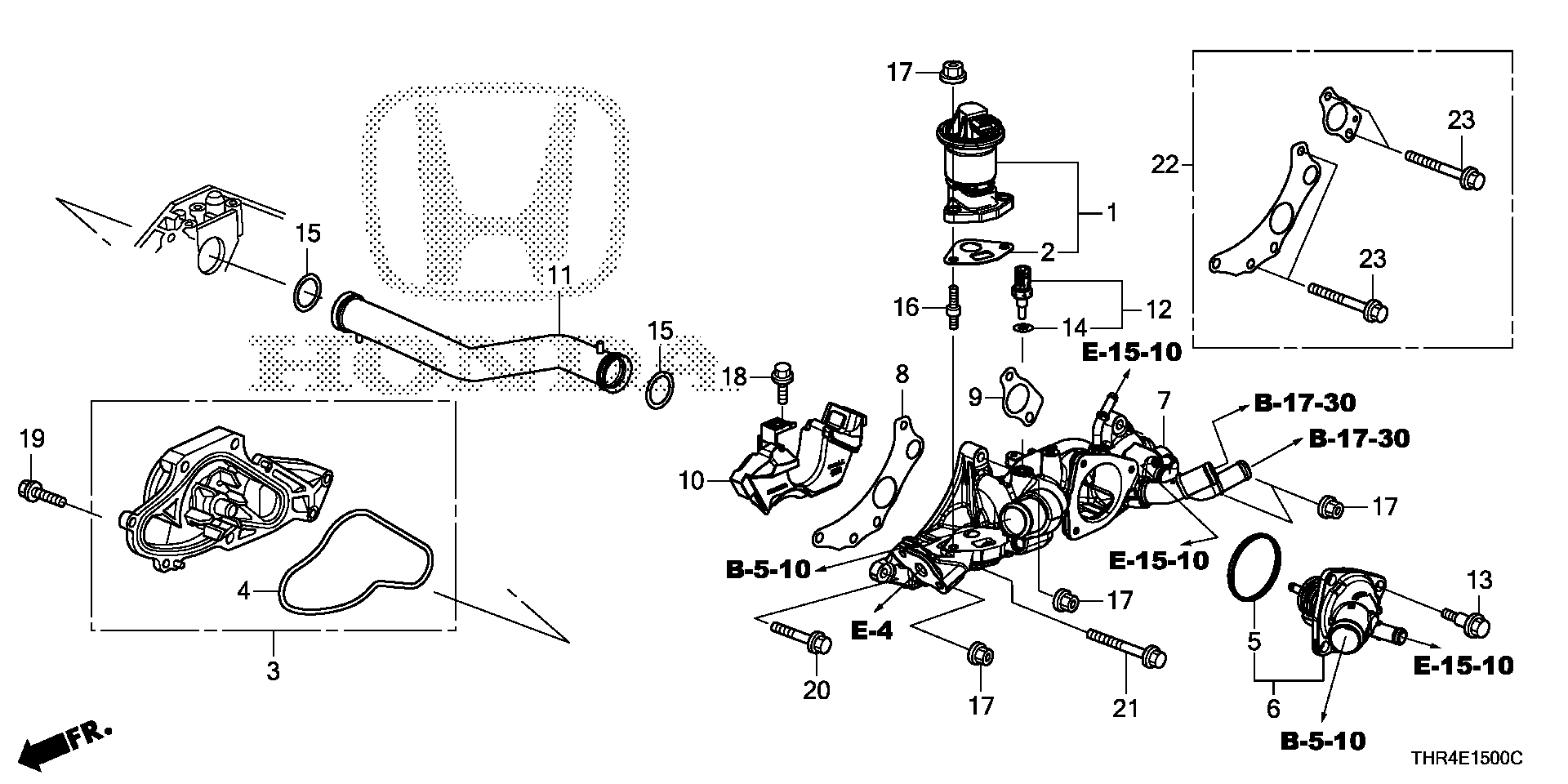 Diagram WATER PUMP for your 2025 Honda Odyssey 3.5L i-VTEC V6 AT TOUR 