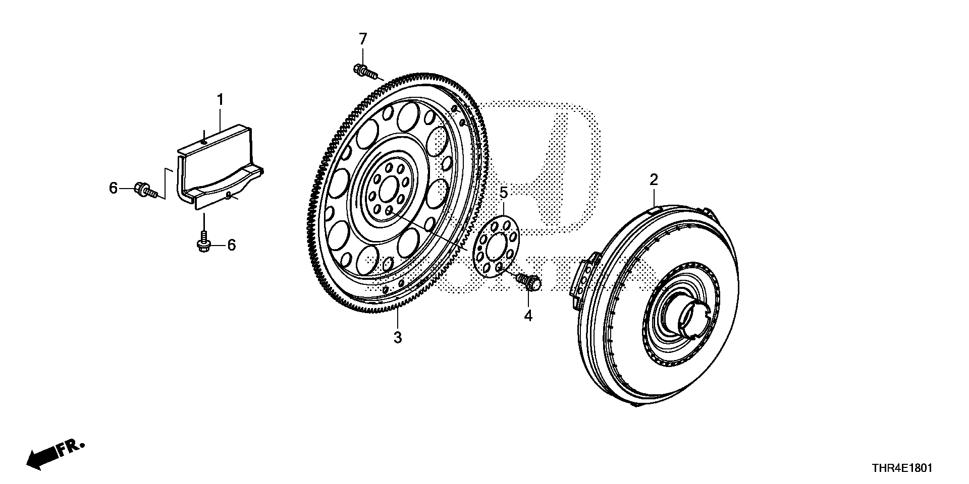 Diagram TORQUE CONVERTER (10AT) for your 2018 Honda Odyssey 3.5L i-VTEC V6 AT TOUR 