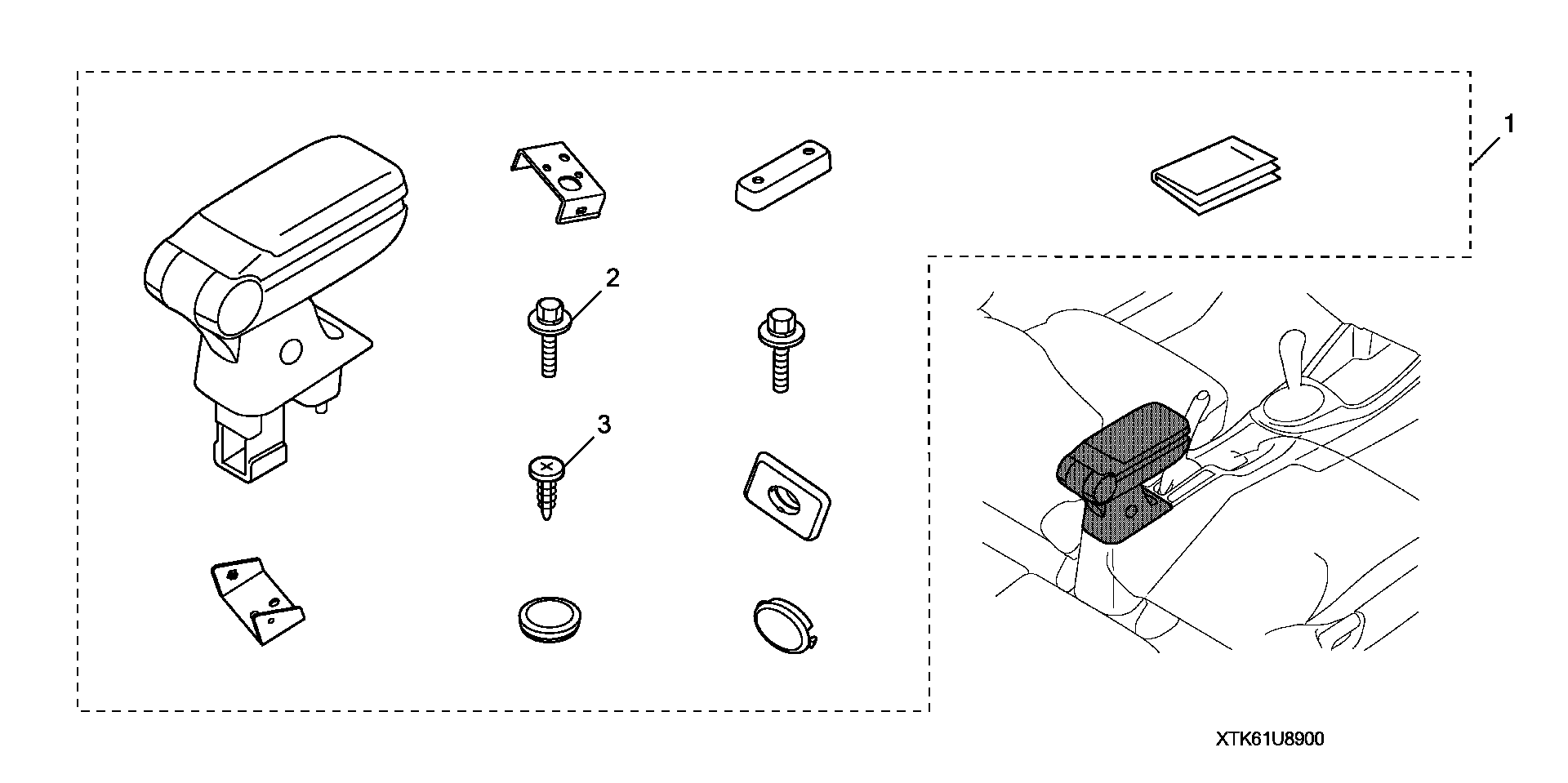 Full size assembly image of DRIVER SIDE ARMREST (1/1)