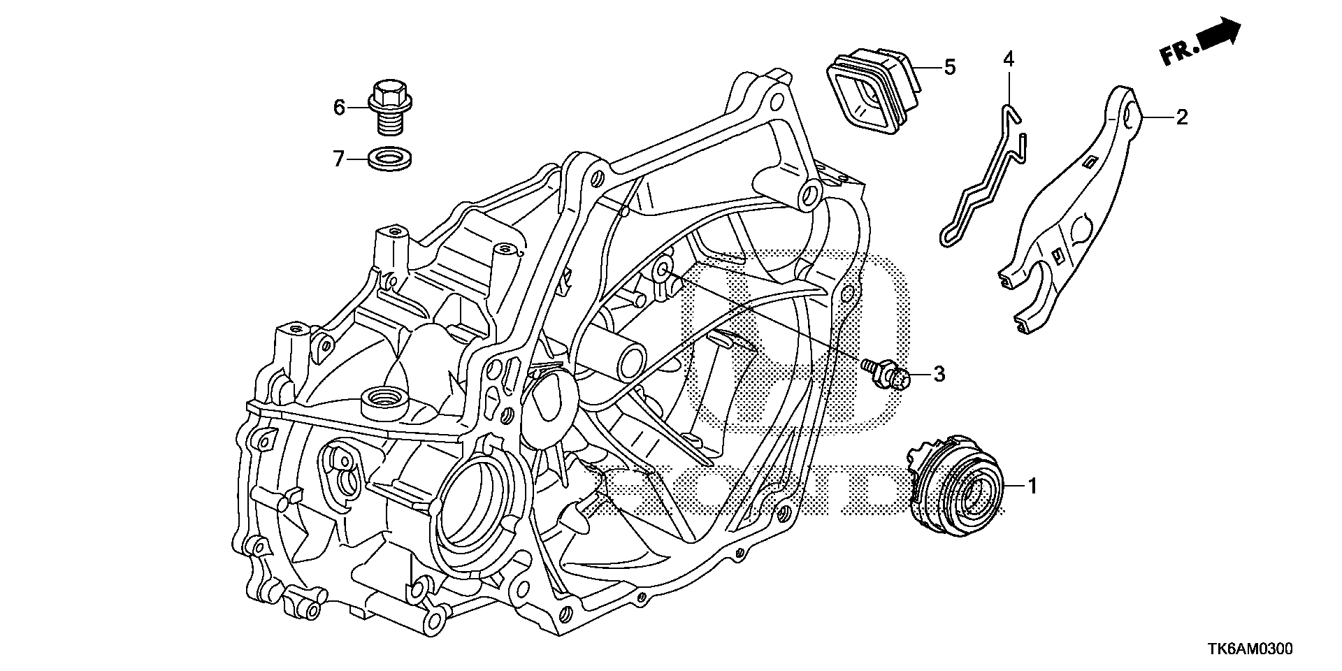 Full size assembly image of CLUTCH RELEASE (1/1)