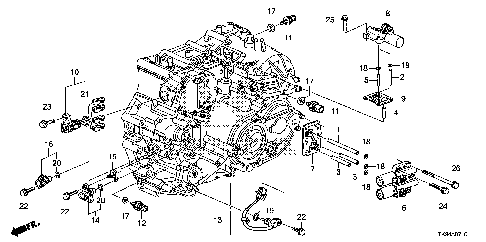Full size assembly image of SENSOR@SOLENOID (5AT) (1/1)
