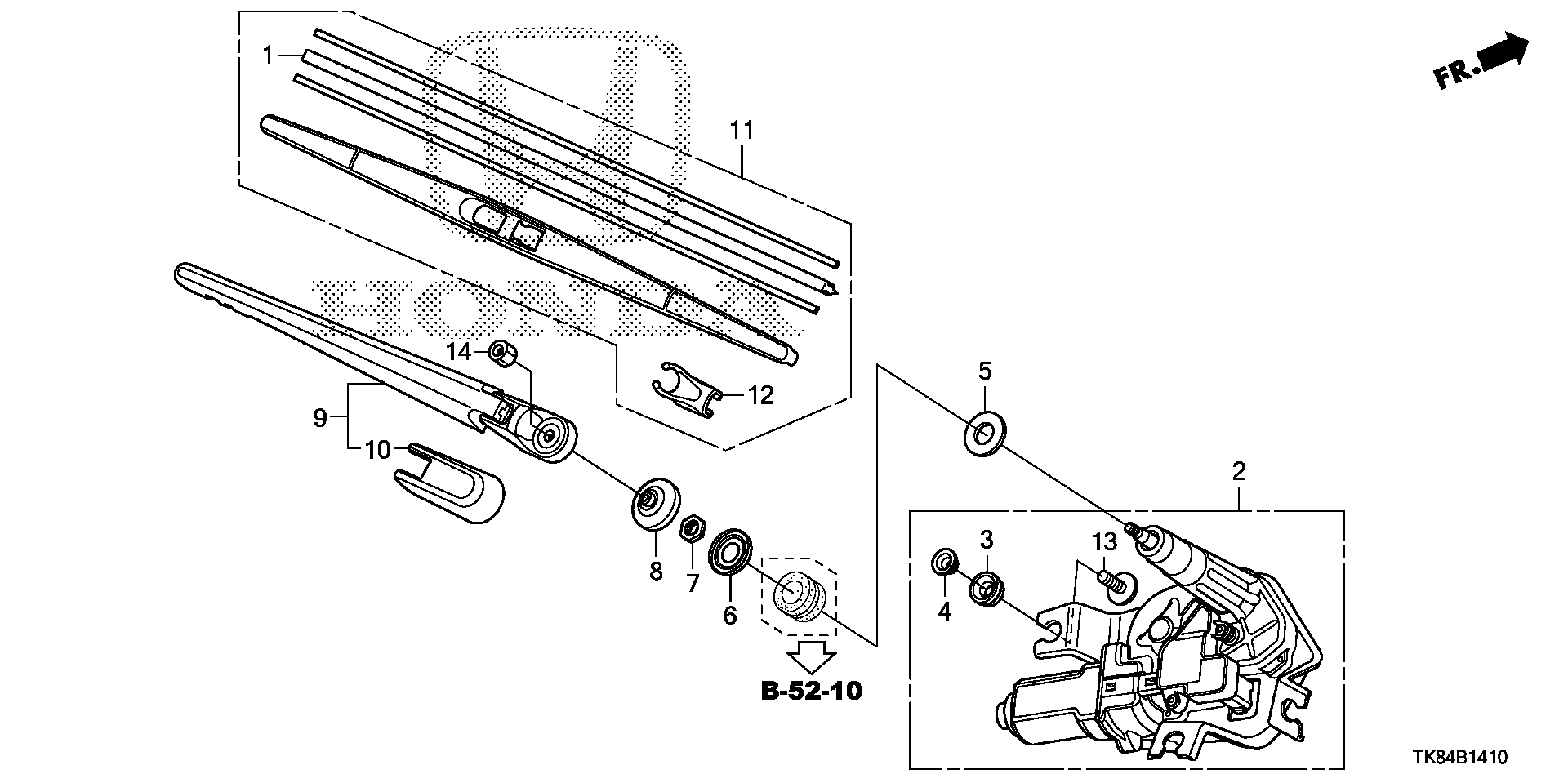Full size assembly image of REAR WIPER (1/1)