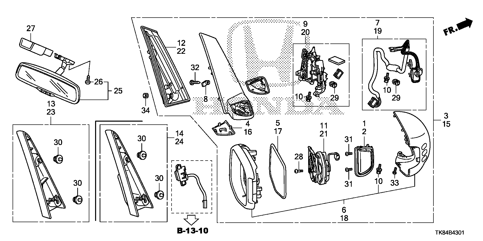 Full size assembly image of MIRROR (2) (1/1)