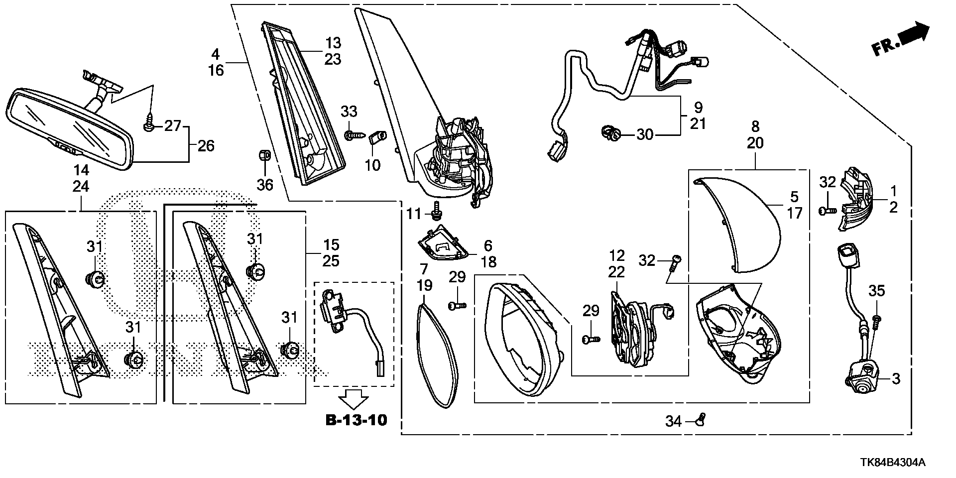 Full size assembly image of MIRROR (4) (1/1)