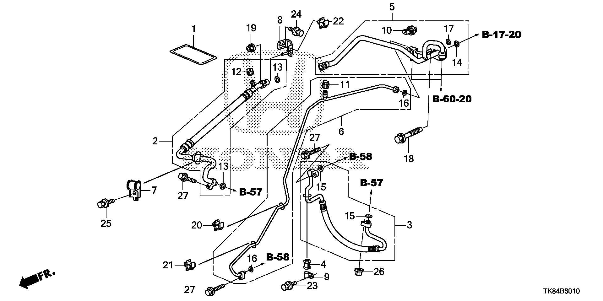 Honda Odyssey Hose, suction. Hoses, hvac, pipes - 80311-TK8-A01 | Norm ...