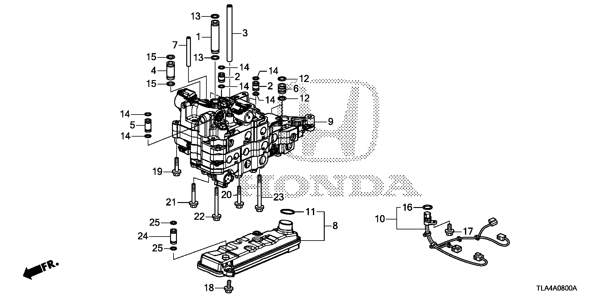 Diagram VALVE BODY for your Honda