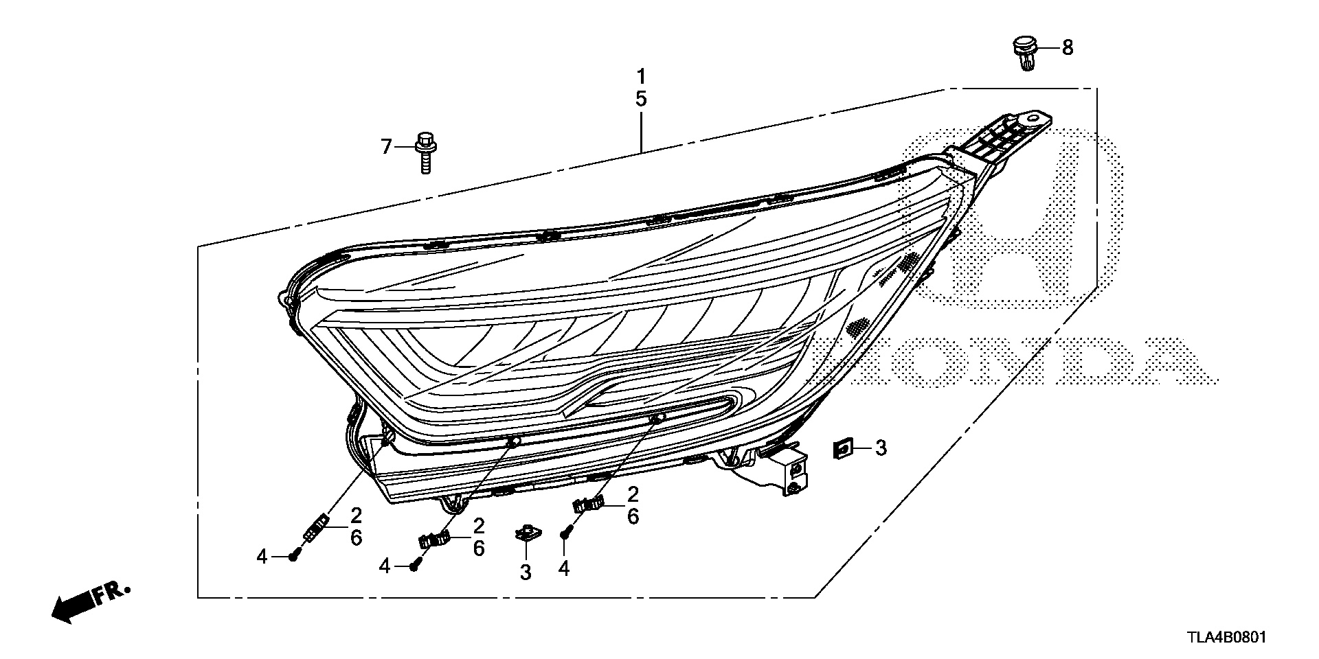 Diagram HEADLIGHT (LED) for your Honda CR-V  