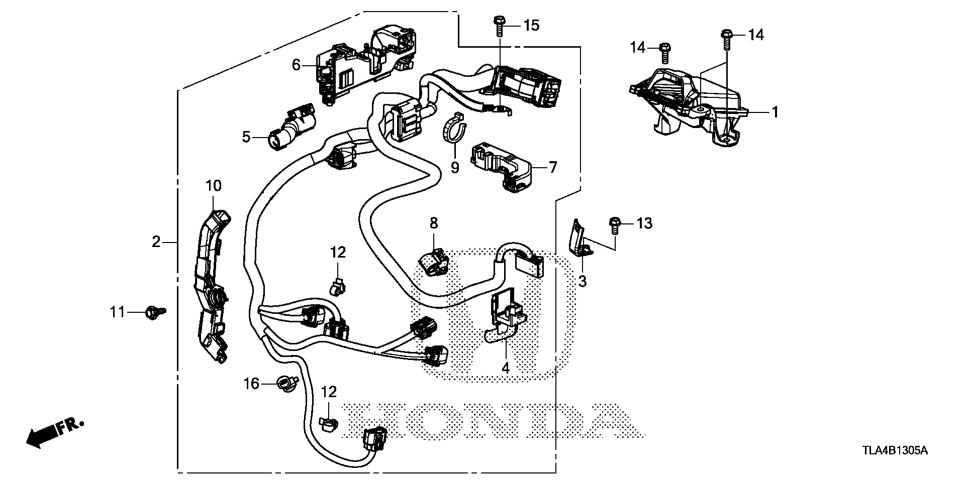 Diagram TRANSMISSION CONTROL for your 1997 Honda Accord Coupe   