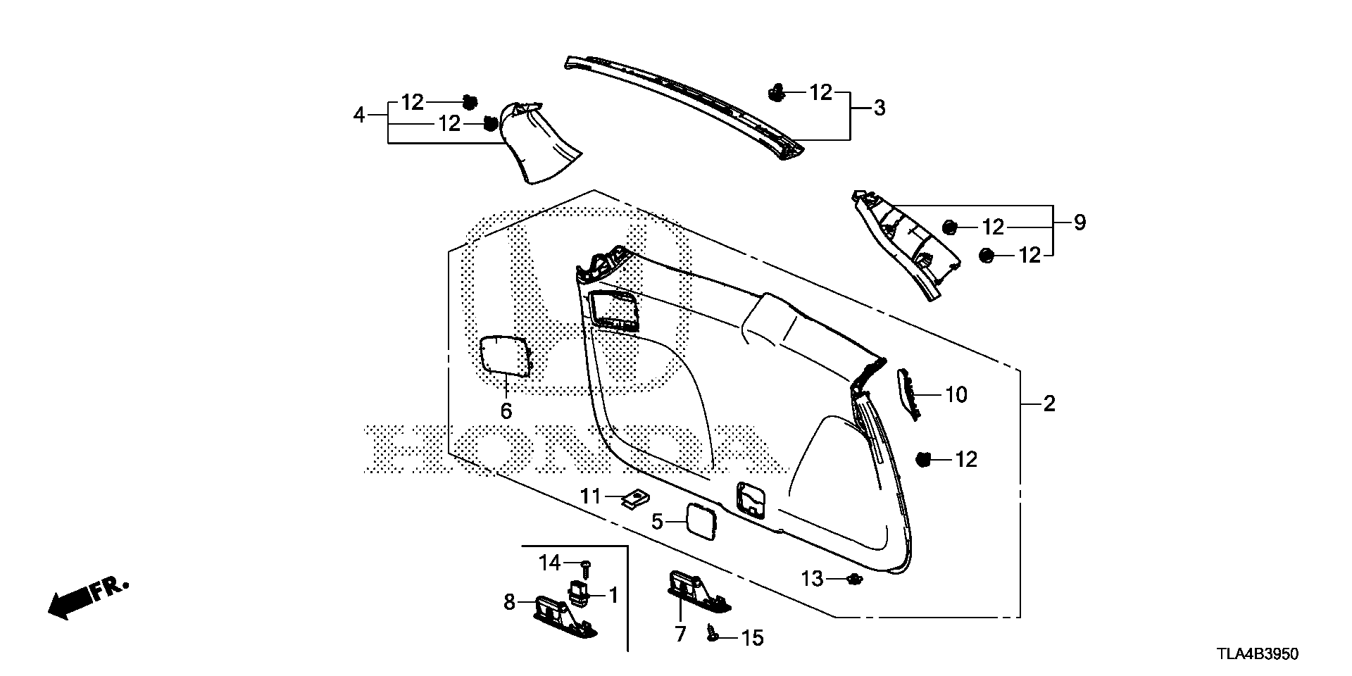Full size assembly image of TAILGATE LINING (1/1)