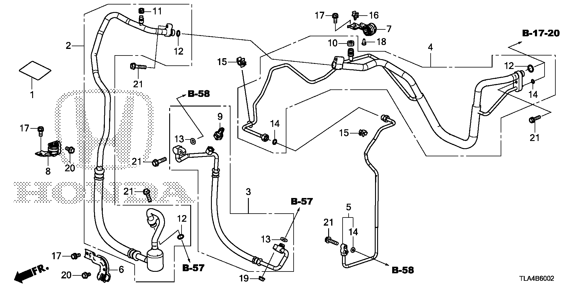 Diagram HOSES@PIPES (1.5L) (2) for your 2004 Honda Civic Hatchback   