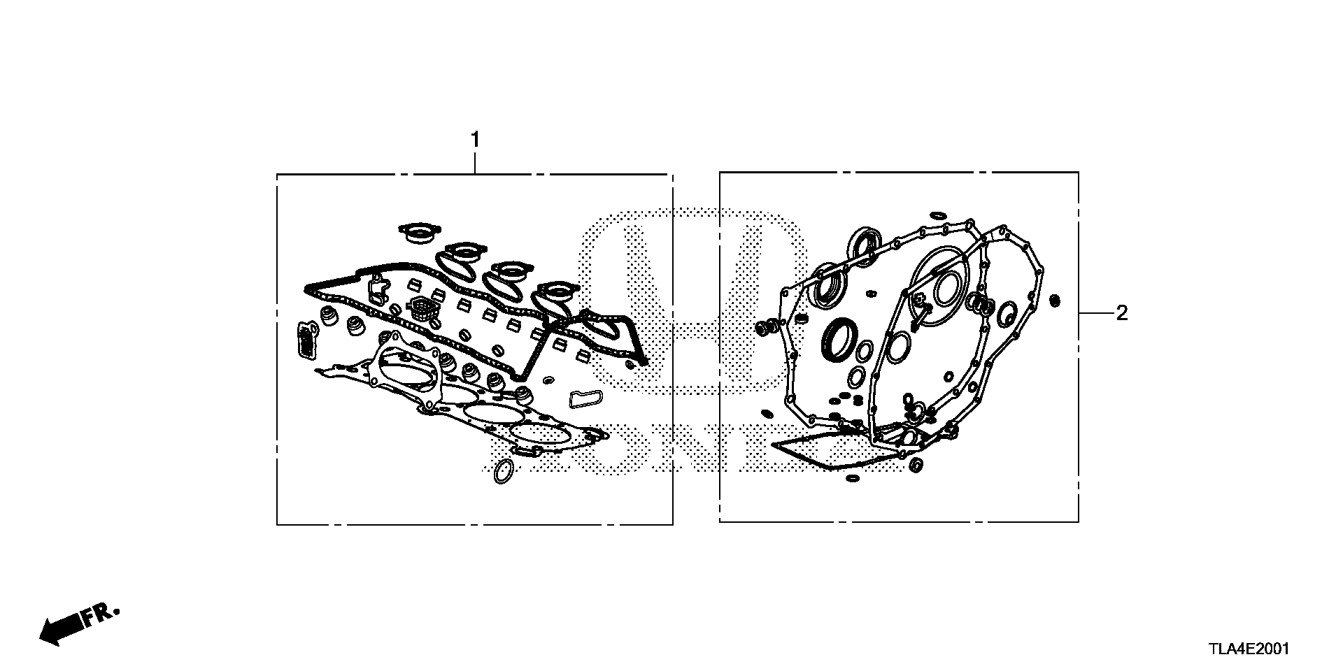 Diagram GASKET KIT (2.4L) for your 2001 Honda Odyssey   