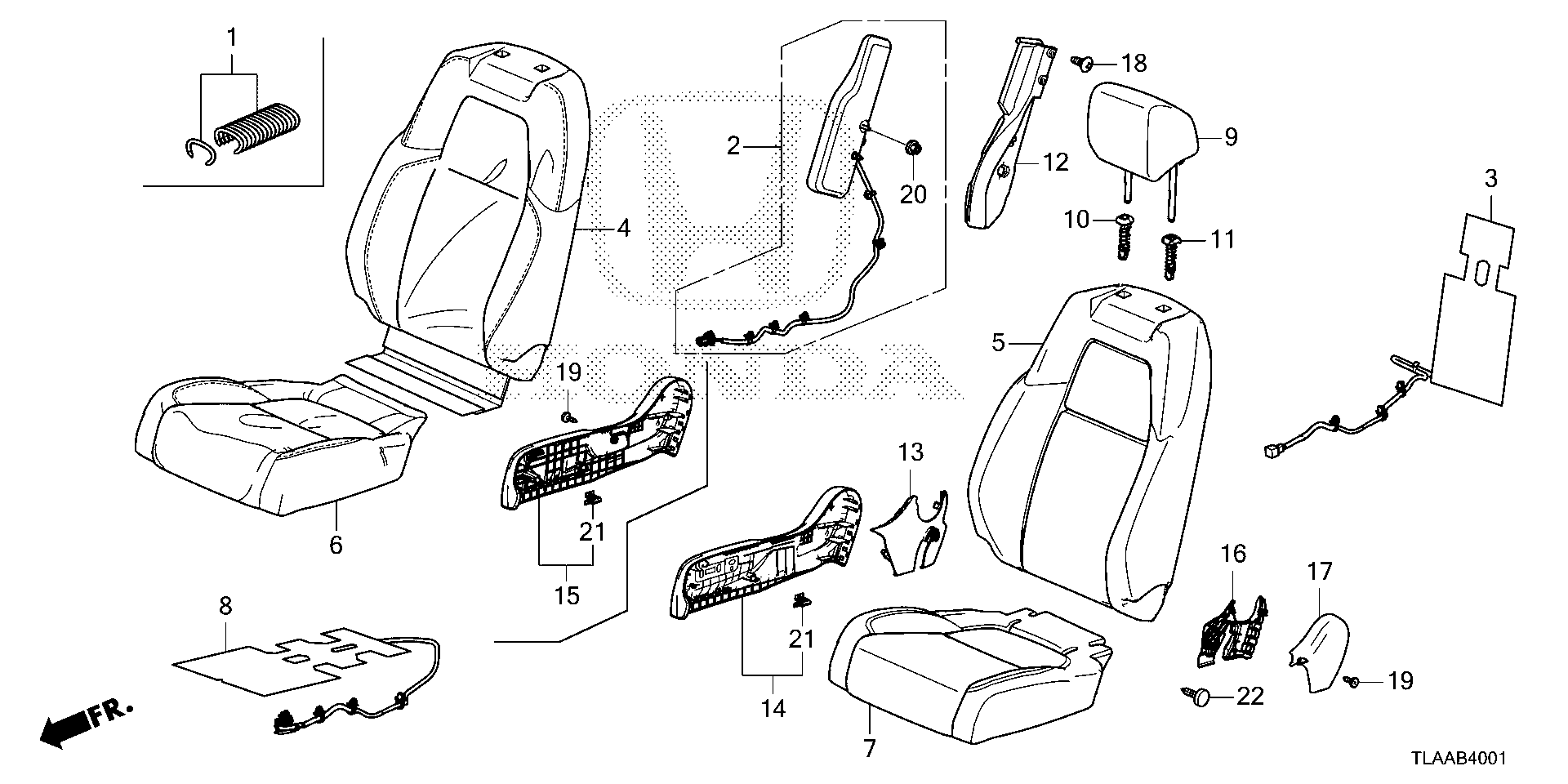 2024 Honda CRV Cover, r. Reclining (outer) *nh900l*(deep 81238TLA