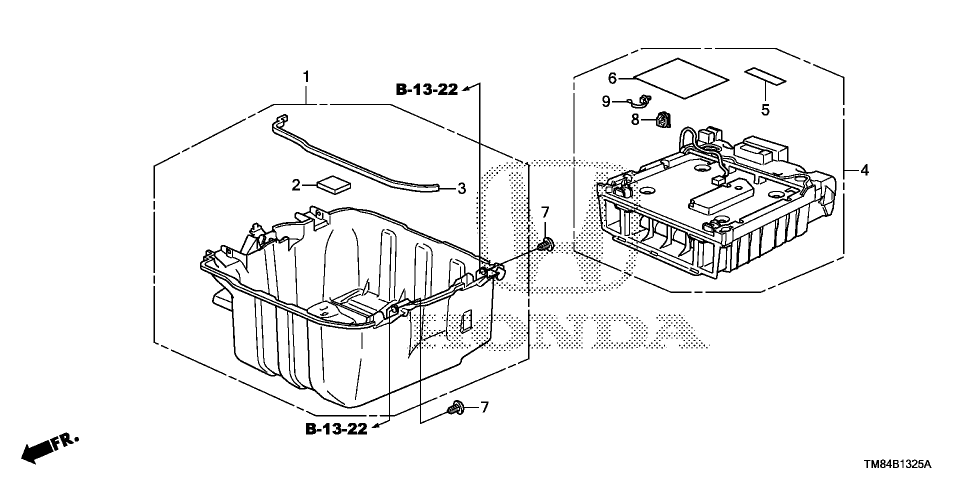 Diagram IMA BATTERY for your 1985 Honda Civic   