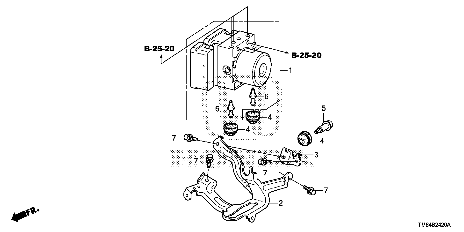 Diagram VSA MODULATOR for your Honda