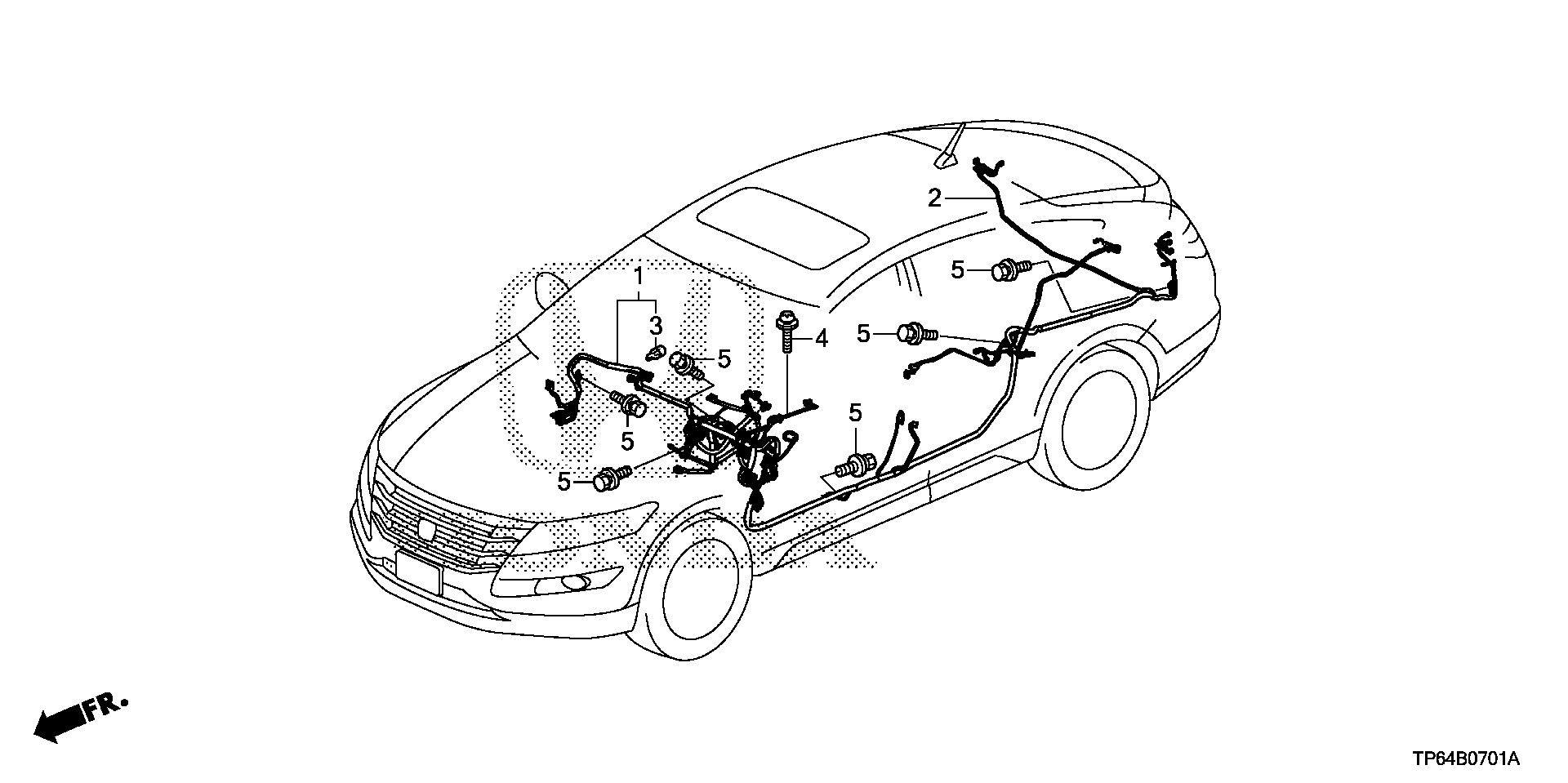 Diagram WIRE HARNESS (2) for your 2000 Honda Civic Hatchback   