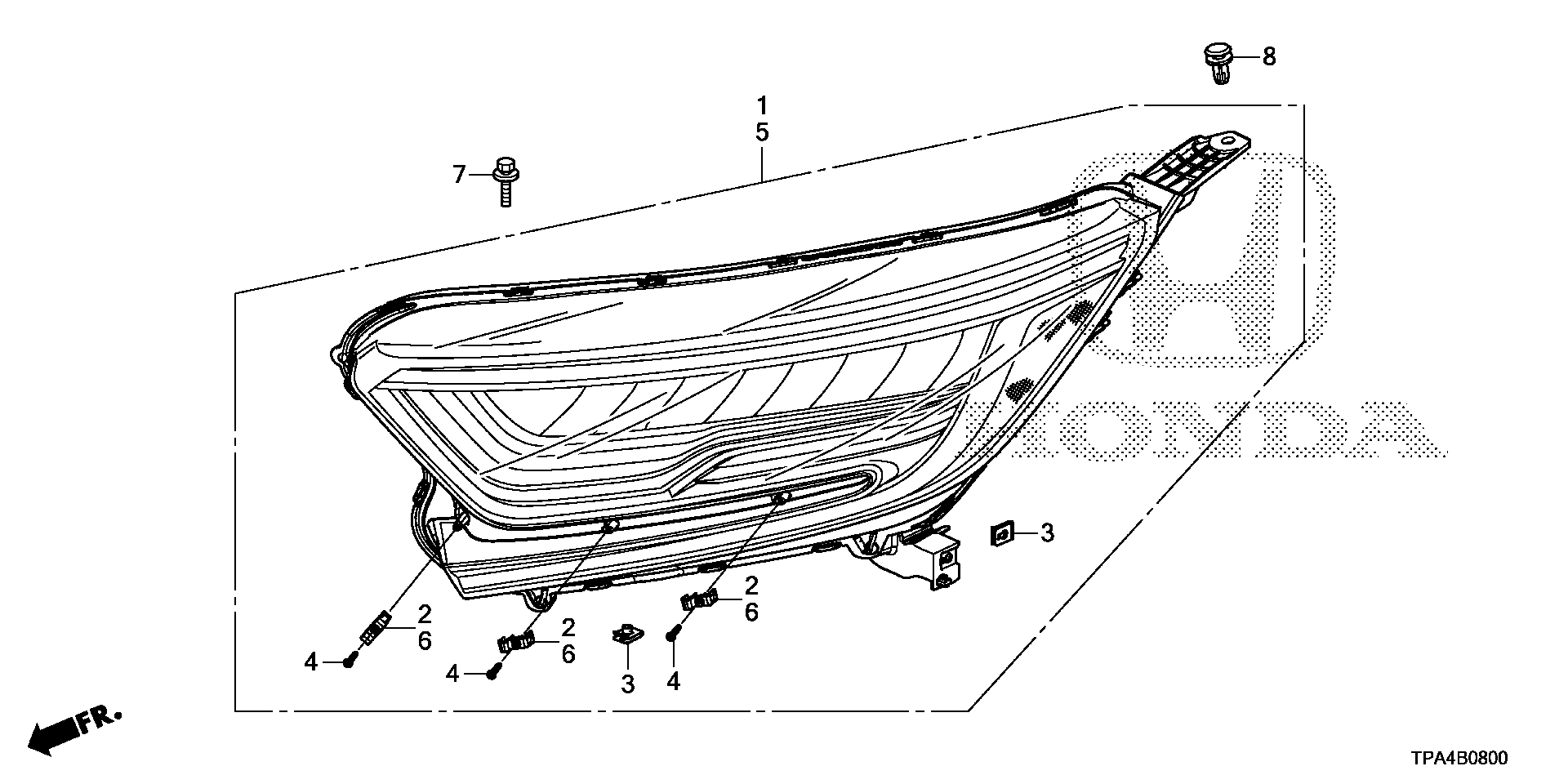 Diagram HEADLIGHT for your Honda CR-V  