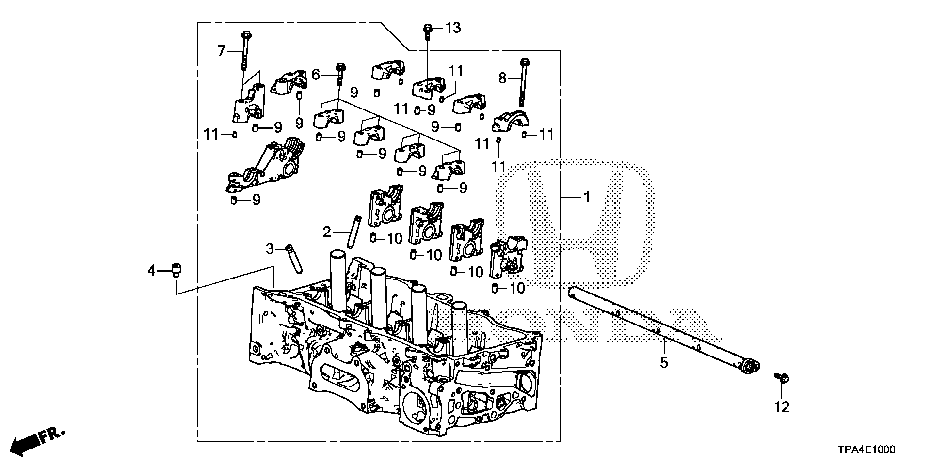 Diagram CYLINDER HEAD for your 1999 Honda Odyssey   