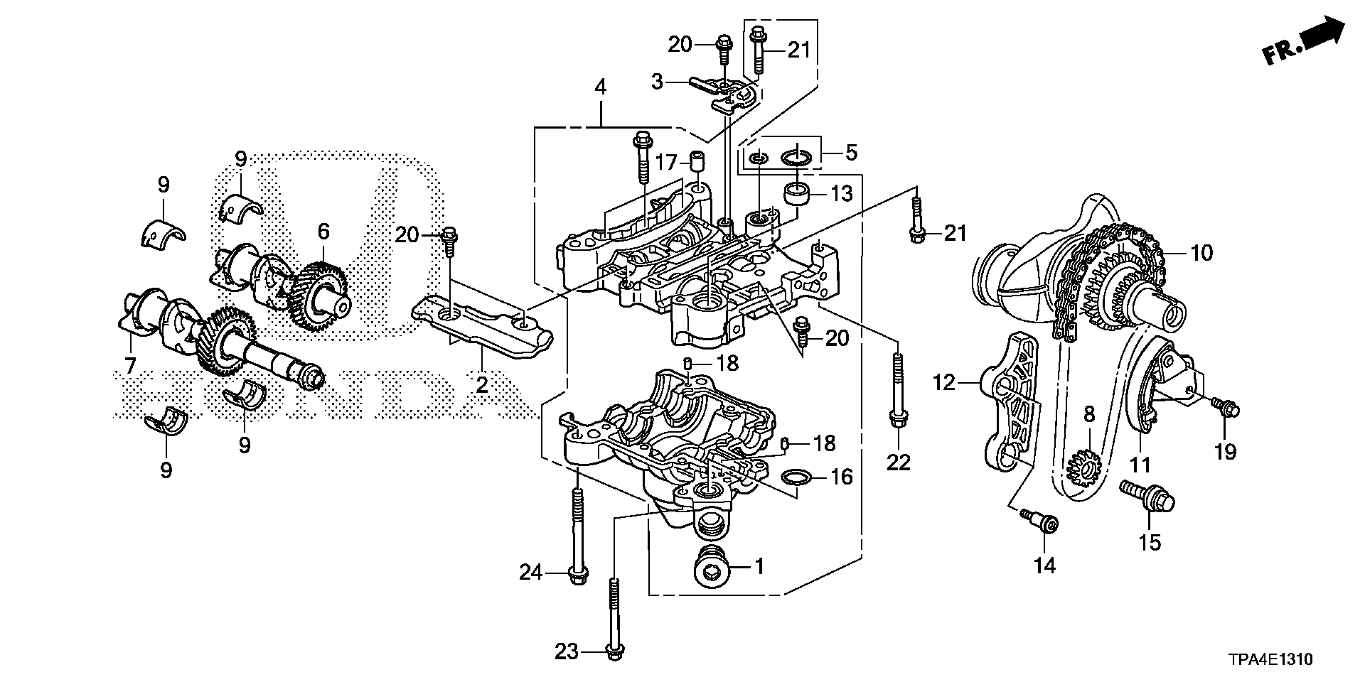 Diagram BALANCER SHAFT for your Honda CR-V  