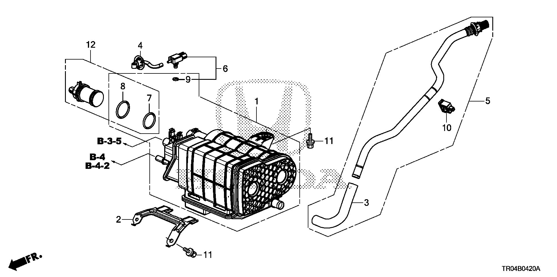 Diagram CANISTER (KA/KC/KL) for your 2007 Honda Civic   