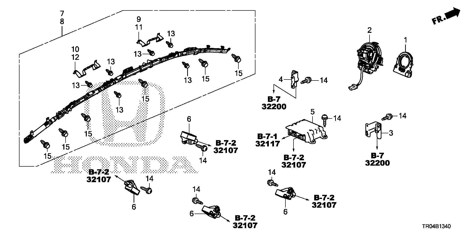 Diagram SRS UNIT for your Honda