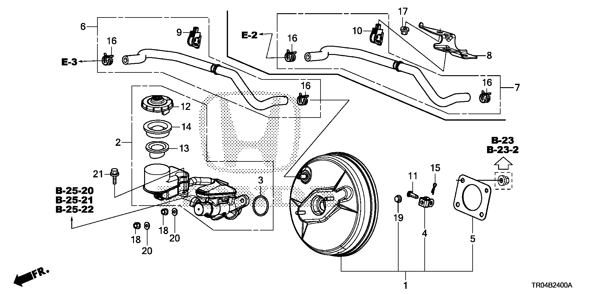 Diagram BRAKE MASTER CYLINDER @MASTER POWER (KA/KL/KC) for your 2015 Honda CR-Z HYBRID AT EX 