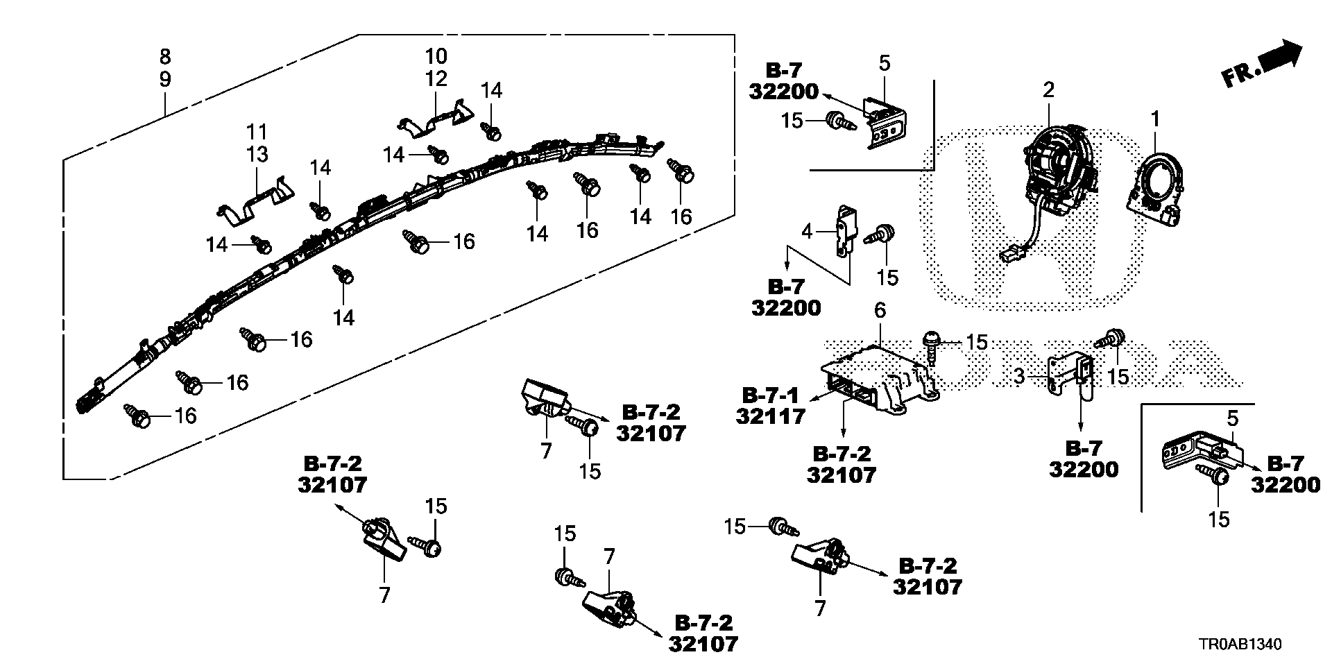 Diagram SRS UNIT for your Honda