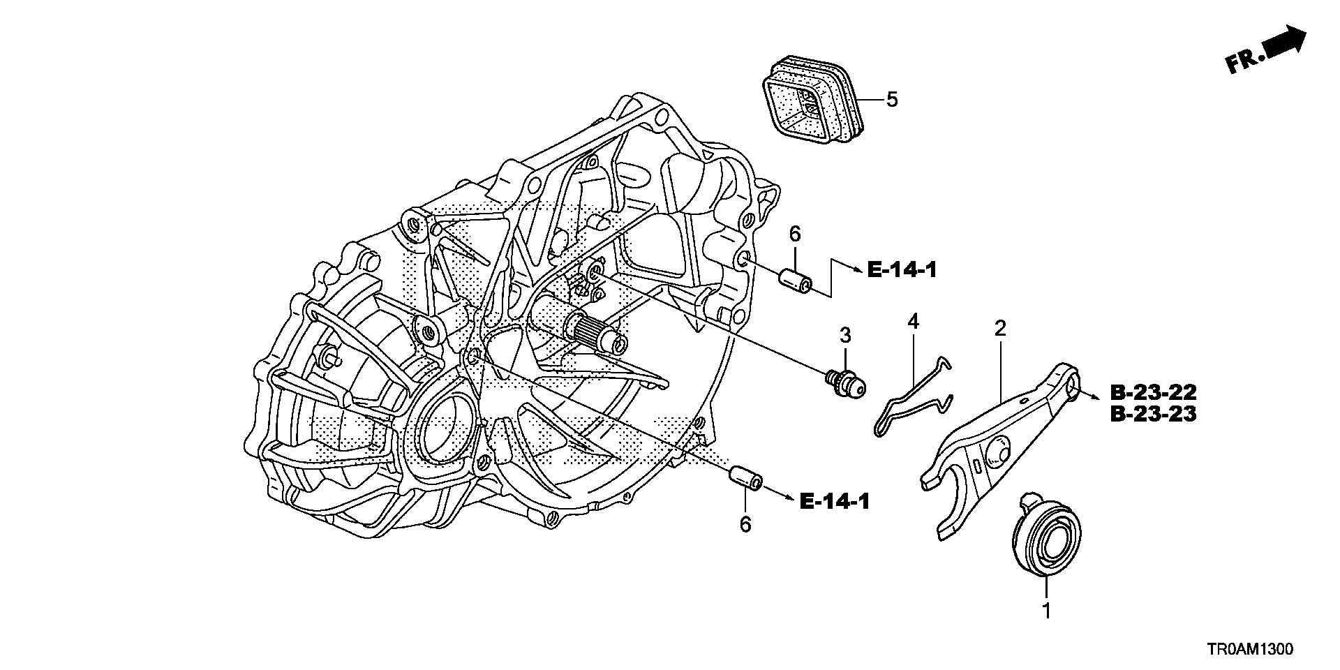 Full size assembly image of CLUTCH RELEASE (2.4L) (1/1)