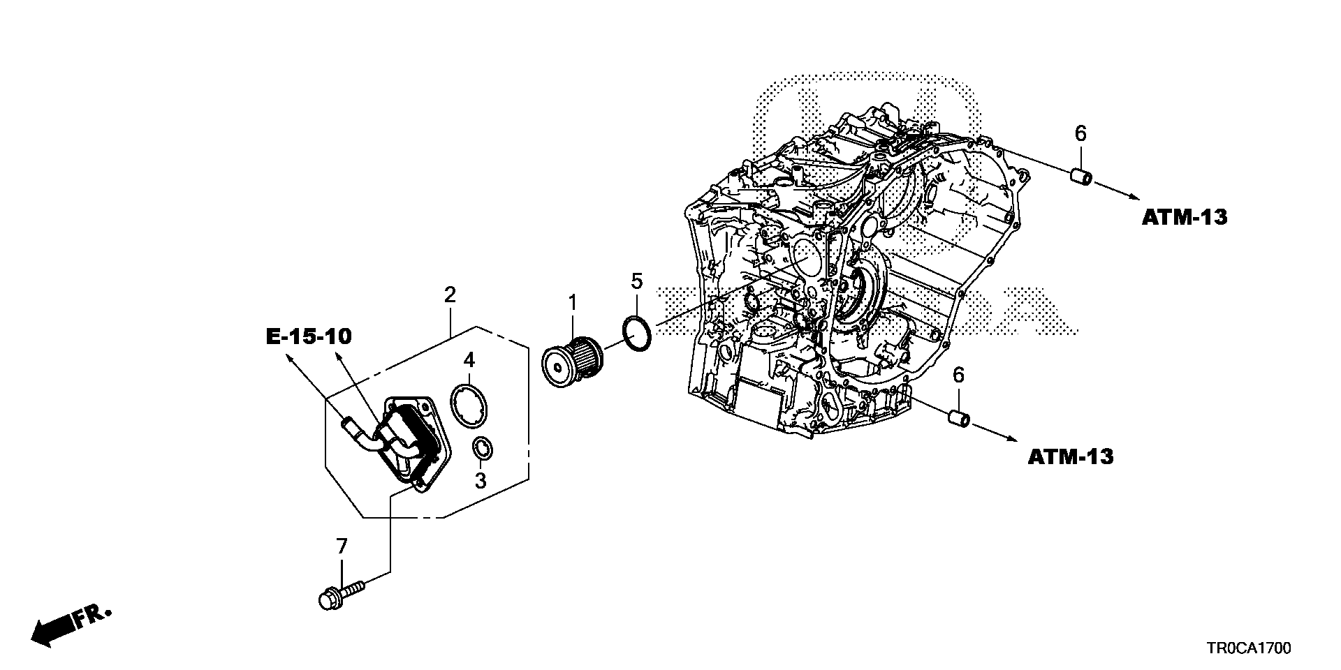 Diagram CVTF WARMER (CVT) for your Honda