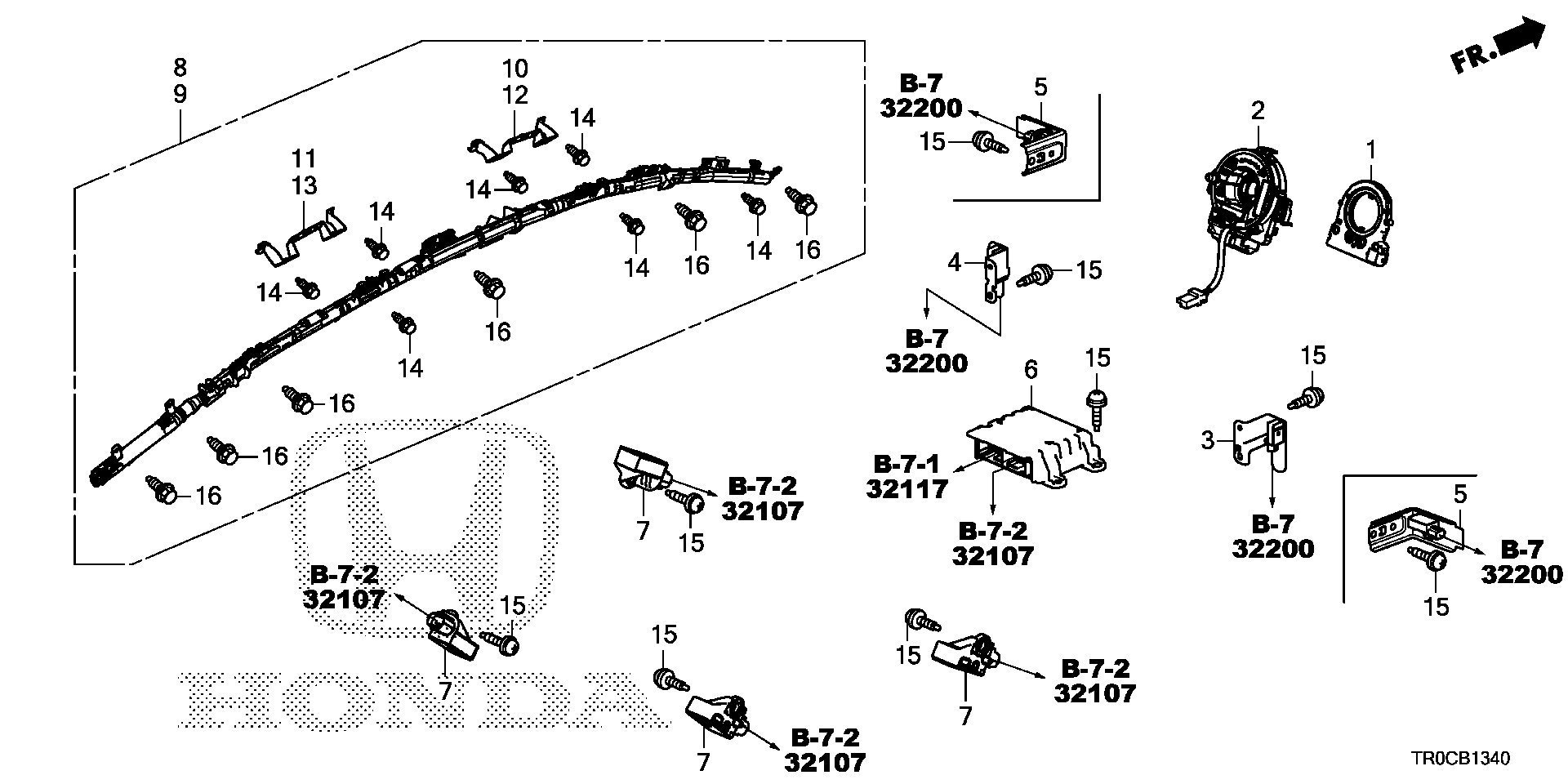 Diagram SRS UNIT for your Honda